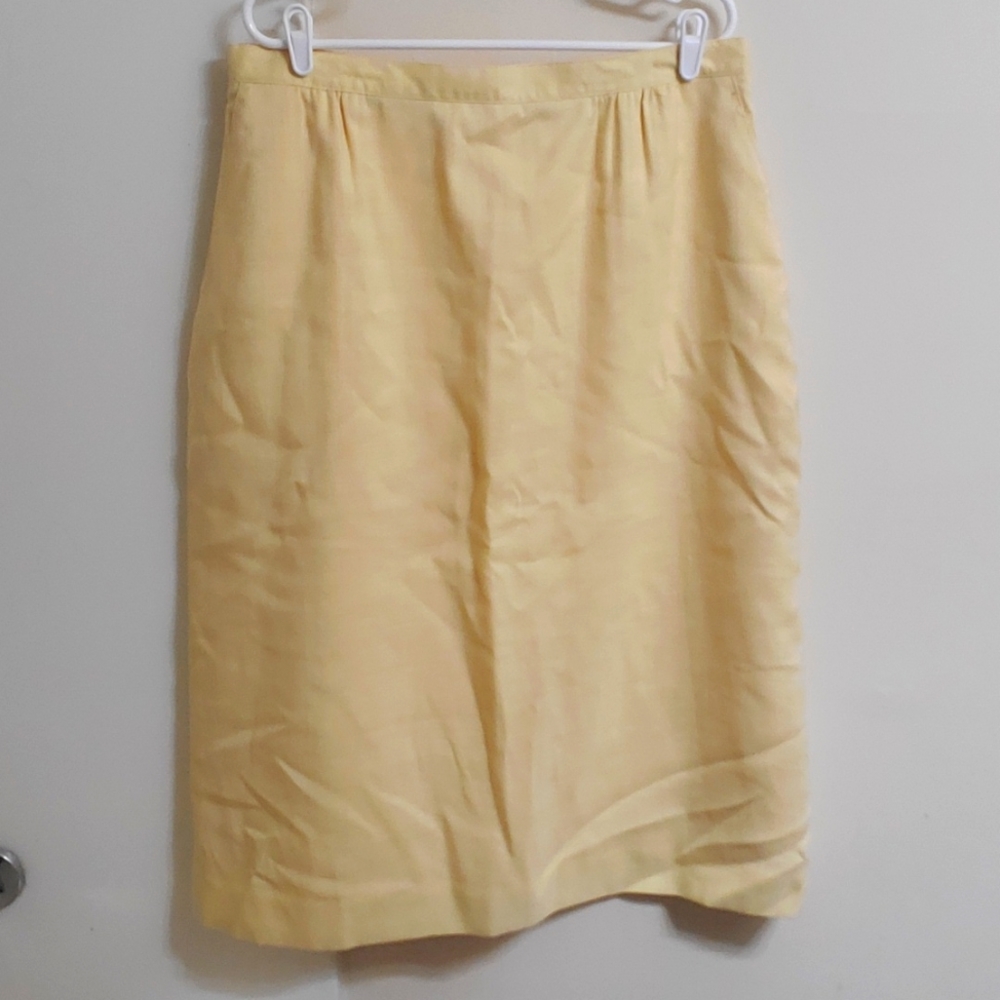 Orvis Yellow Linen Skirt